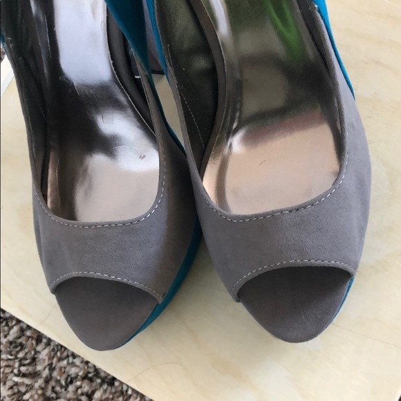 Open toe platform chunky heel pumps - Picture 2 of 4